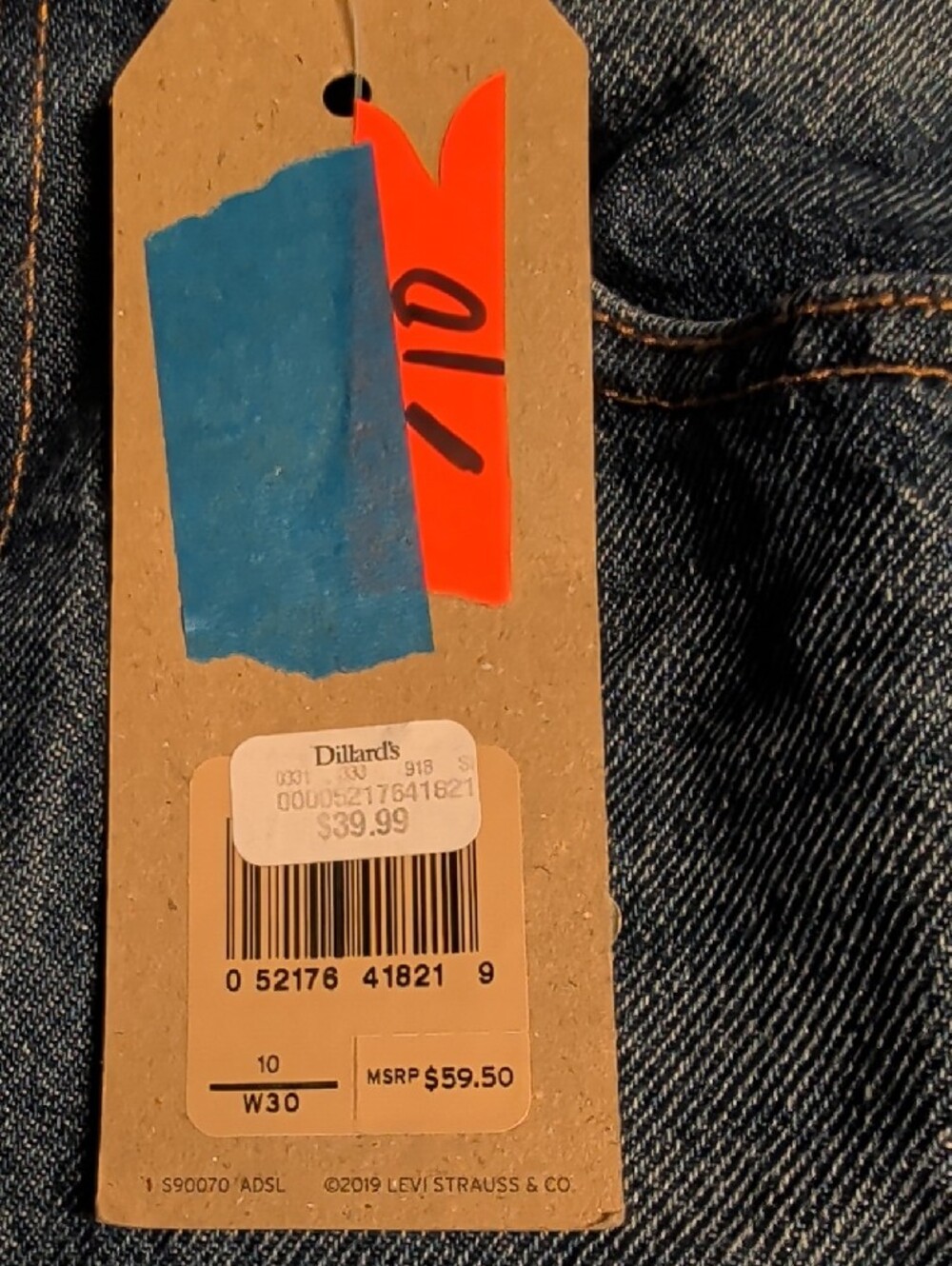 Levi's High-Rise Deconstructed Denim Skirt Size 10/W30 MSRP $59.50 - Picture 5 of 6